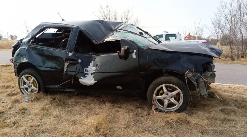 Se accidentó en Ruta 9 cerca de Parera