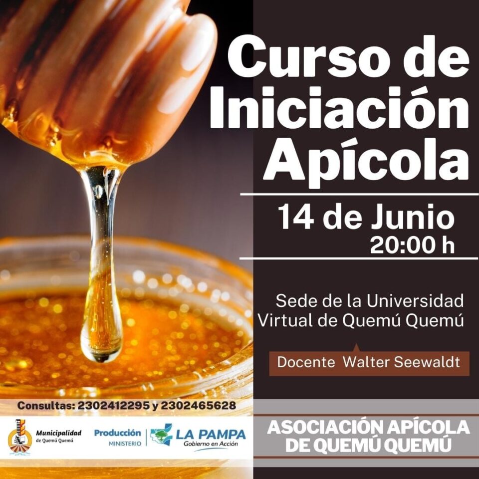 Producción programó curso de iniciación apícola