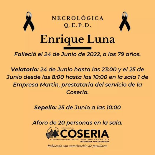 Coseria:   · Necrológica