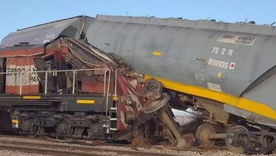 Chocaron dos formaciones de trenes de carga de Ferro Expreso Pampeano