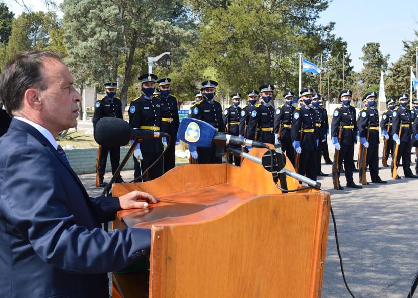 En el 135 aniversario, Lara aseguró que la Policía de La Pampa “es reconocida como honesta y con prestigio”