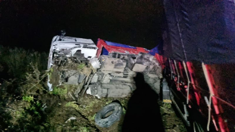 TREMENDO Gravísimo accidente camino a Metileo: Mira como quedo el camión-