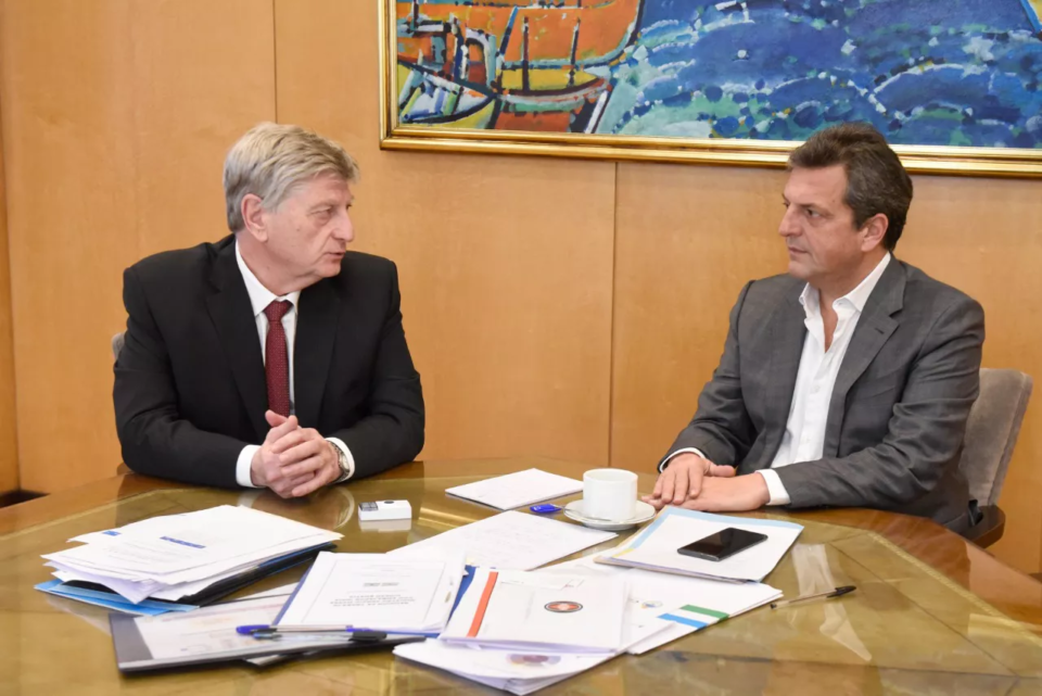 Ziliotto se reunió con el ministro Massa y los secretarios Bahillo y De Mendiguren