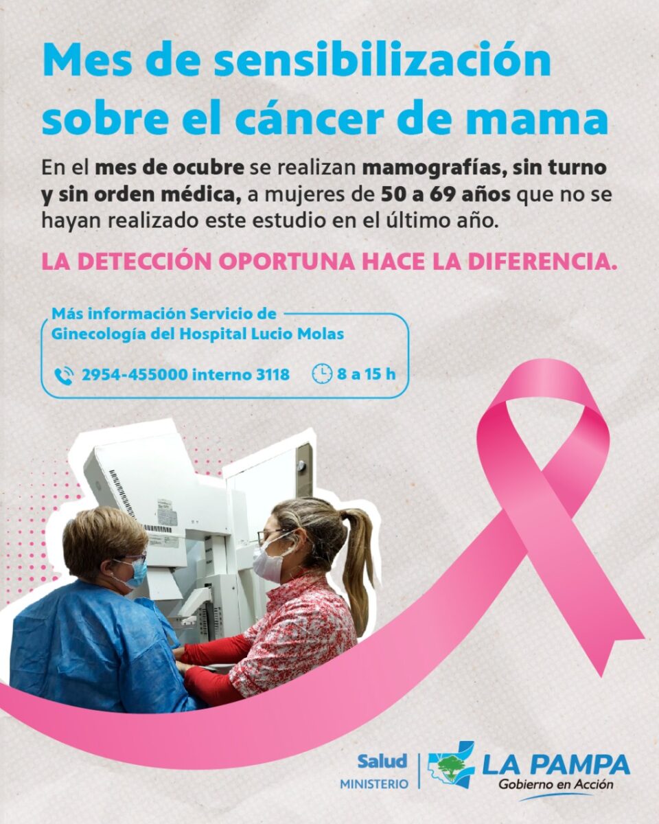 Cáncer de mama: mamografías sin turno ni orden médica para mujeres de 50 a 69 años