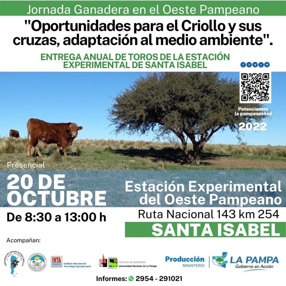 Jornada para criadores de ganado bovino criollo y entrega de toros en Santa Isabel