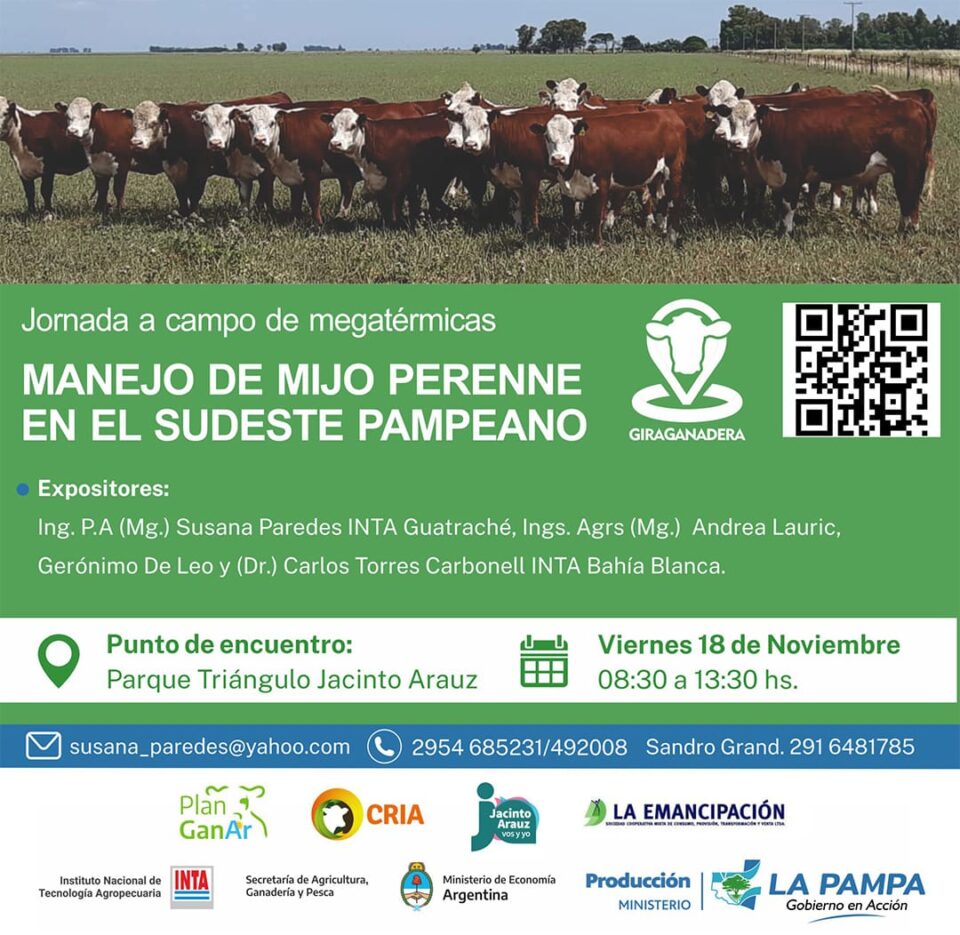 Charla sobre «Manejo de mijo perenne en el sudeste pampeano»