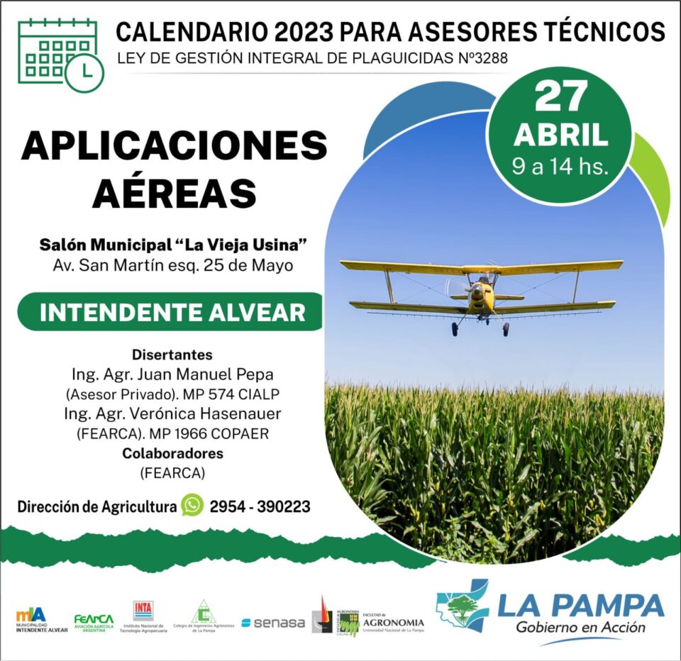 Anunciaron curso para Asesores Técnicos en Intendente Alvear