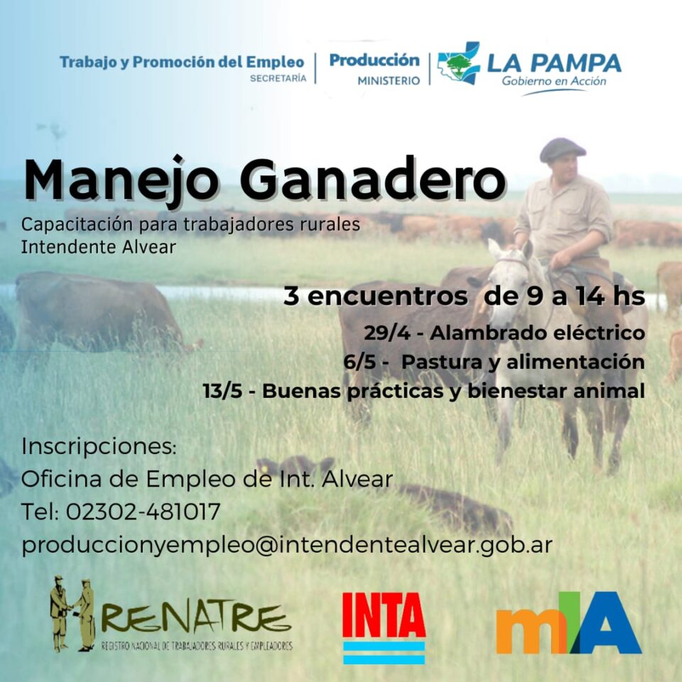 Trabajo y Producción organizan taller sobre «Manejo Ganadero»