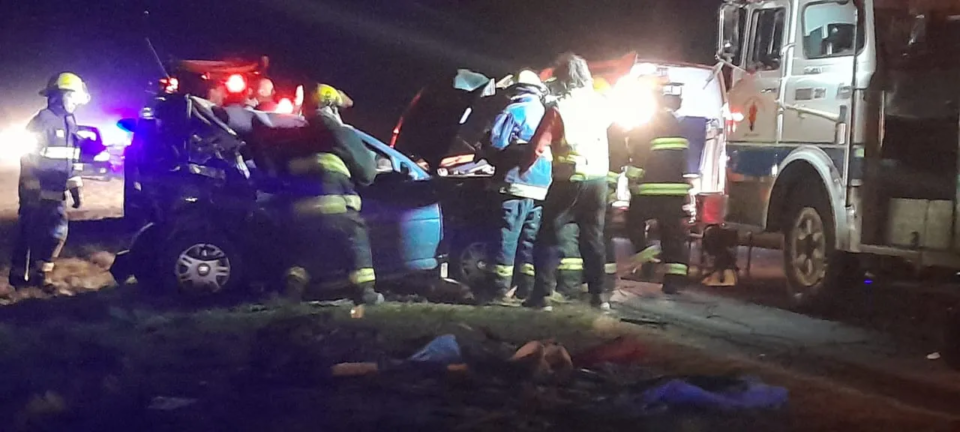 Un triple choque en la ruta 35 cerca del cruce de Trenel dejó varios heridos