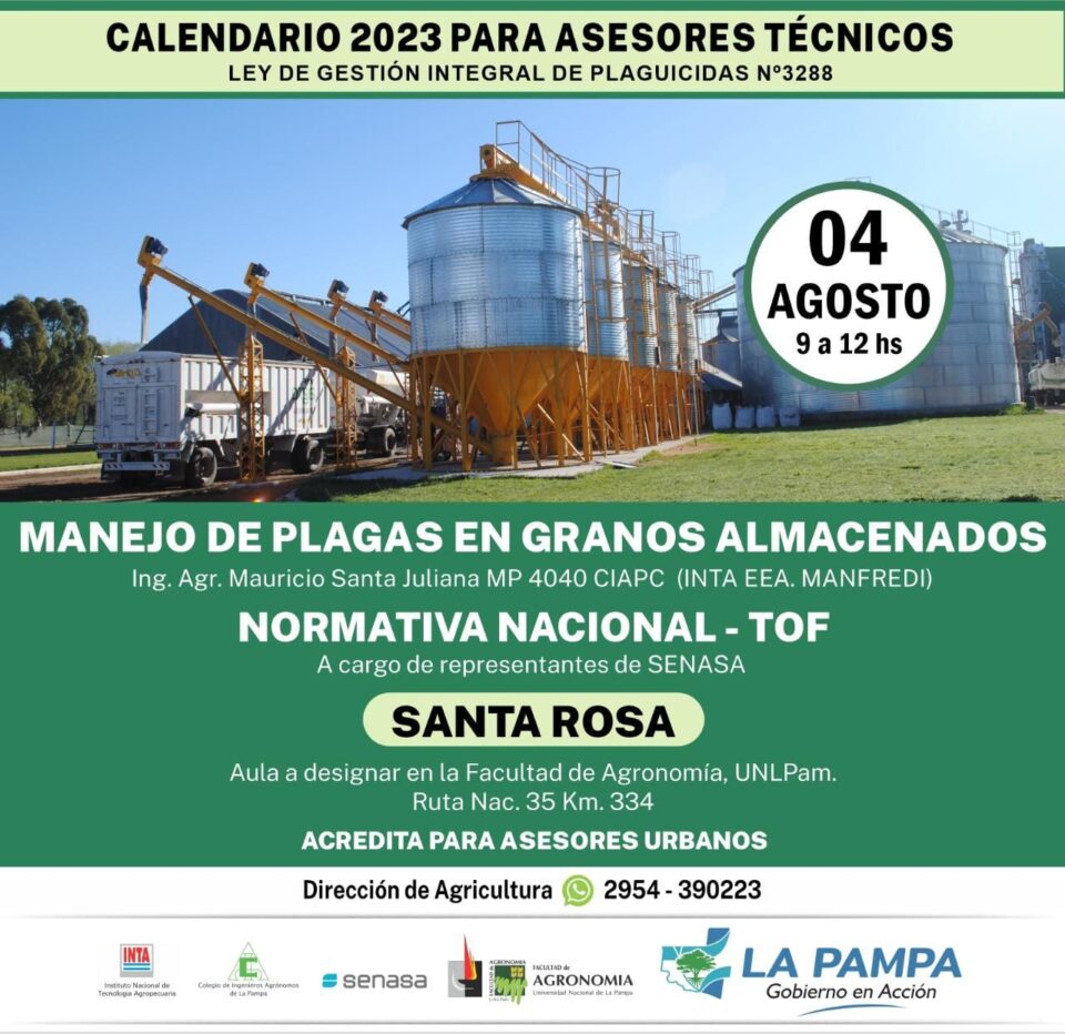 Encuentro sobre “Manejo de plagas en granos almacenados”