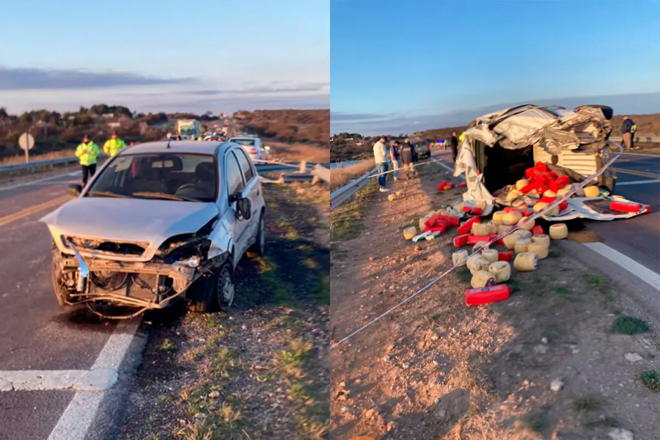 Grave accidente en Ruta Nacional 35 cerca de Santa Rosa deja un herido